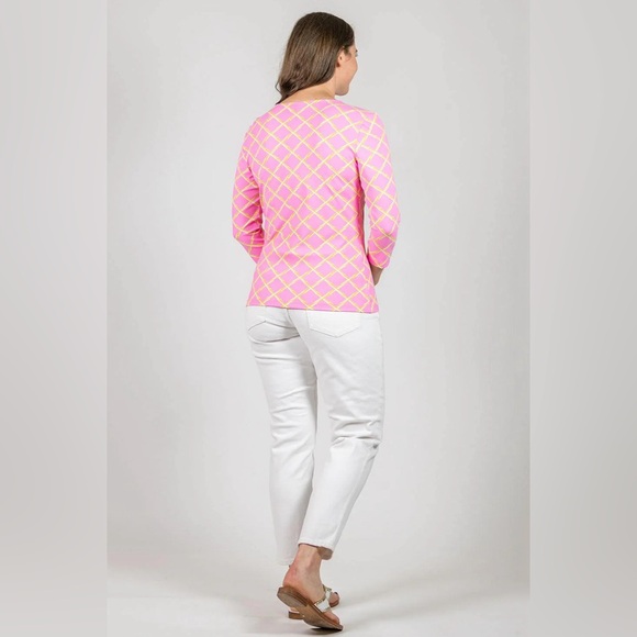 Sailor-Sailor Crew Tee in Pink and White size Medium - Picture 3 of 8